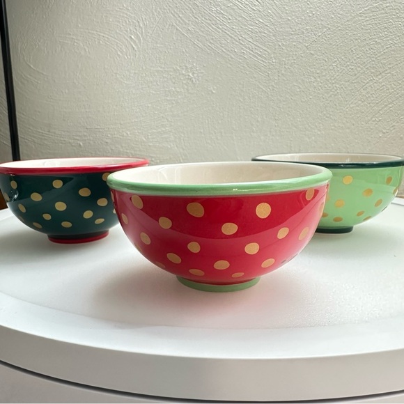 Pioneer Woman Garland 4-Piece Ceramic Condiment Set Winter Bouquet Pattern - Picture 11 of 14